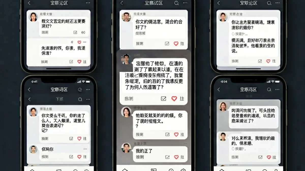 网友围绕暗暗射展开热烈讨论，评论区截图拼贴展示各类真实提问与短评